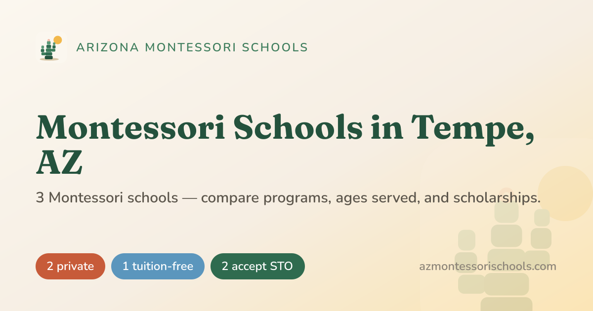3 Montessori Schools in Tempe, AZ — Compare Programs | Arizona ...